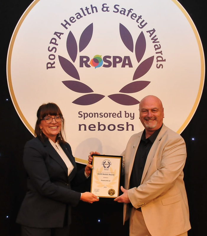 True Ropsa RoSPA Gold Award - Phoenix Mechanical | Electrical